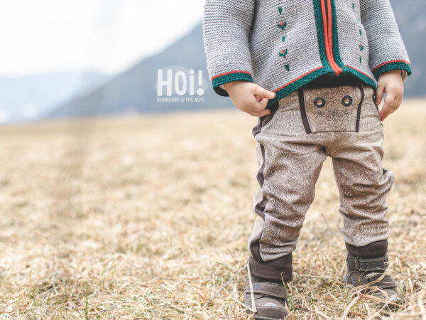 Hoi! Lederhose aus Walk