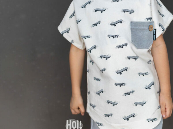 Hoi! Basic Shirt mit Beleg Skate